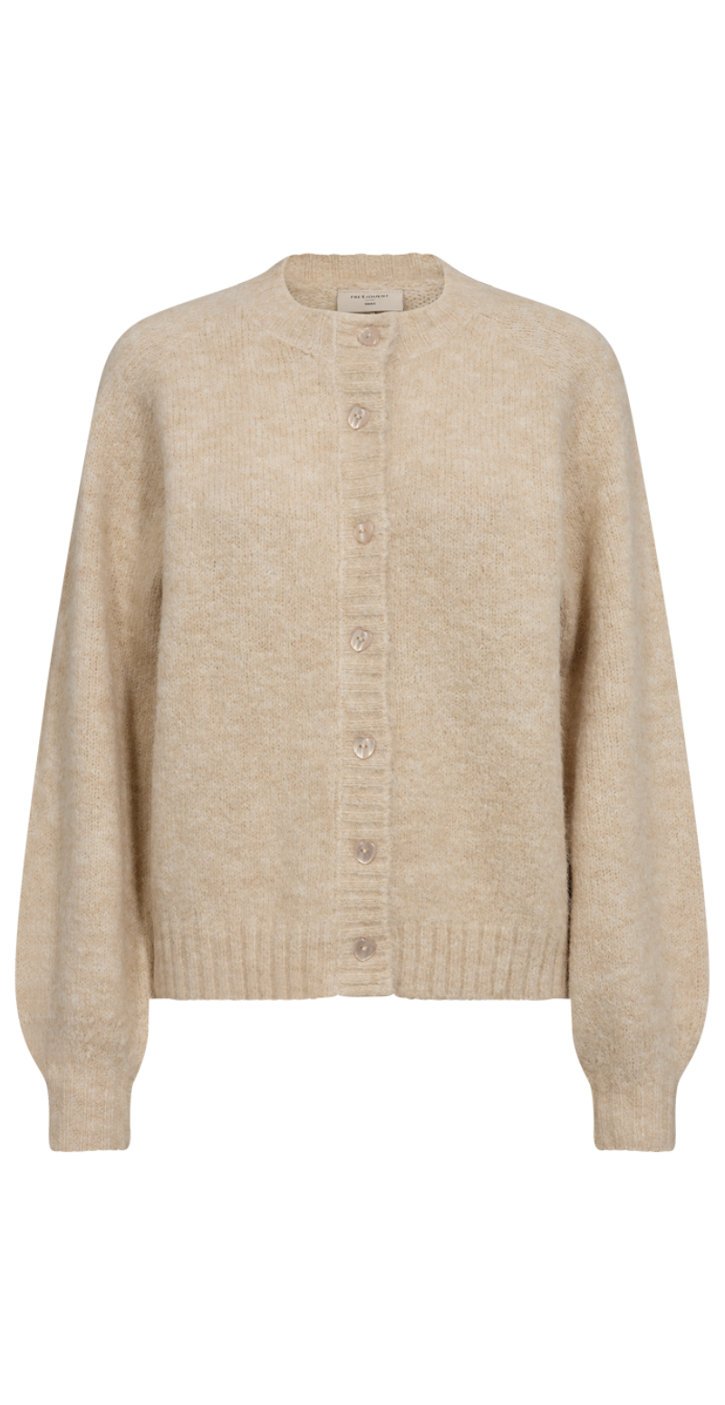Ipen Pullover 204437 Moonbeam W Black Strik Fra Freequent main image 0