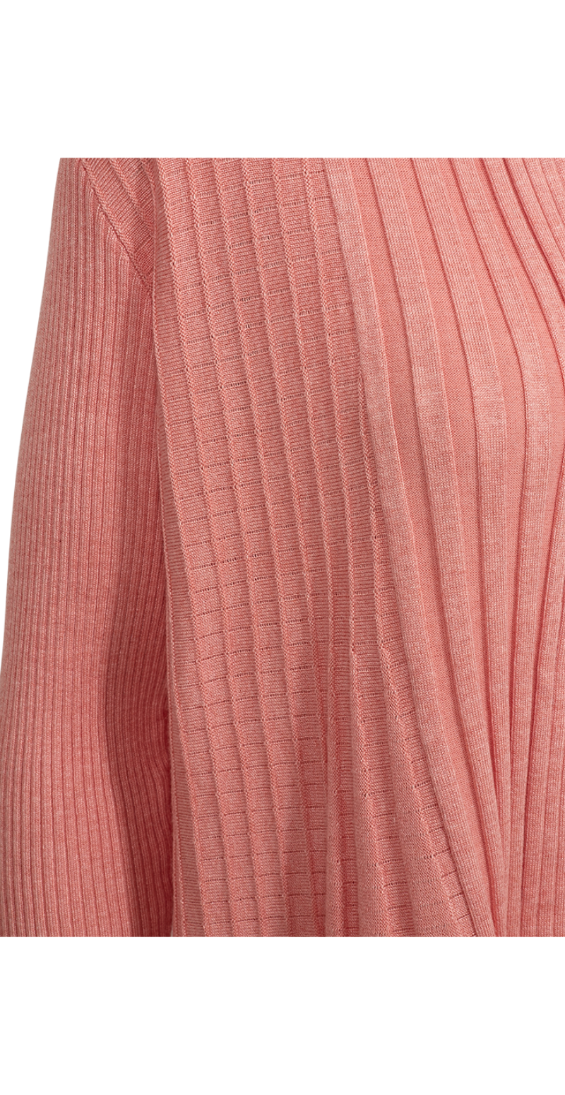 Kort claudisse cardigan burnt coral melange