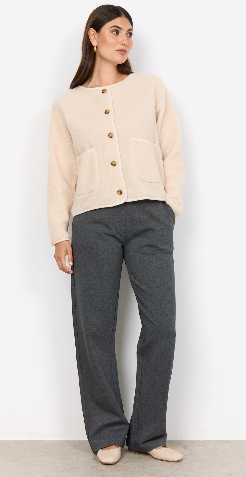 Darla teddy cardigan creme