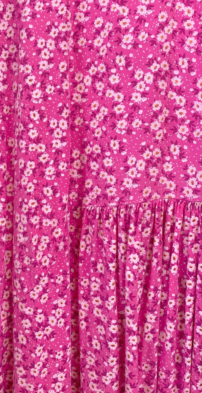 Blomsterprint tæt på pink