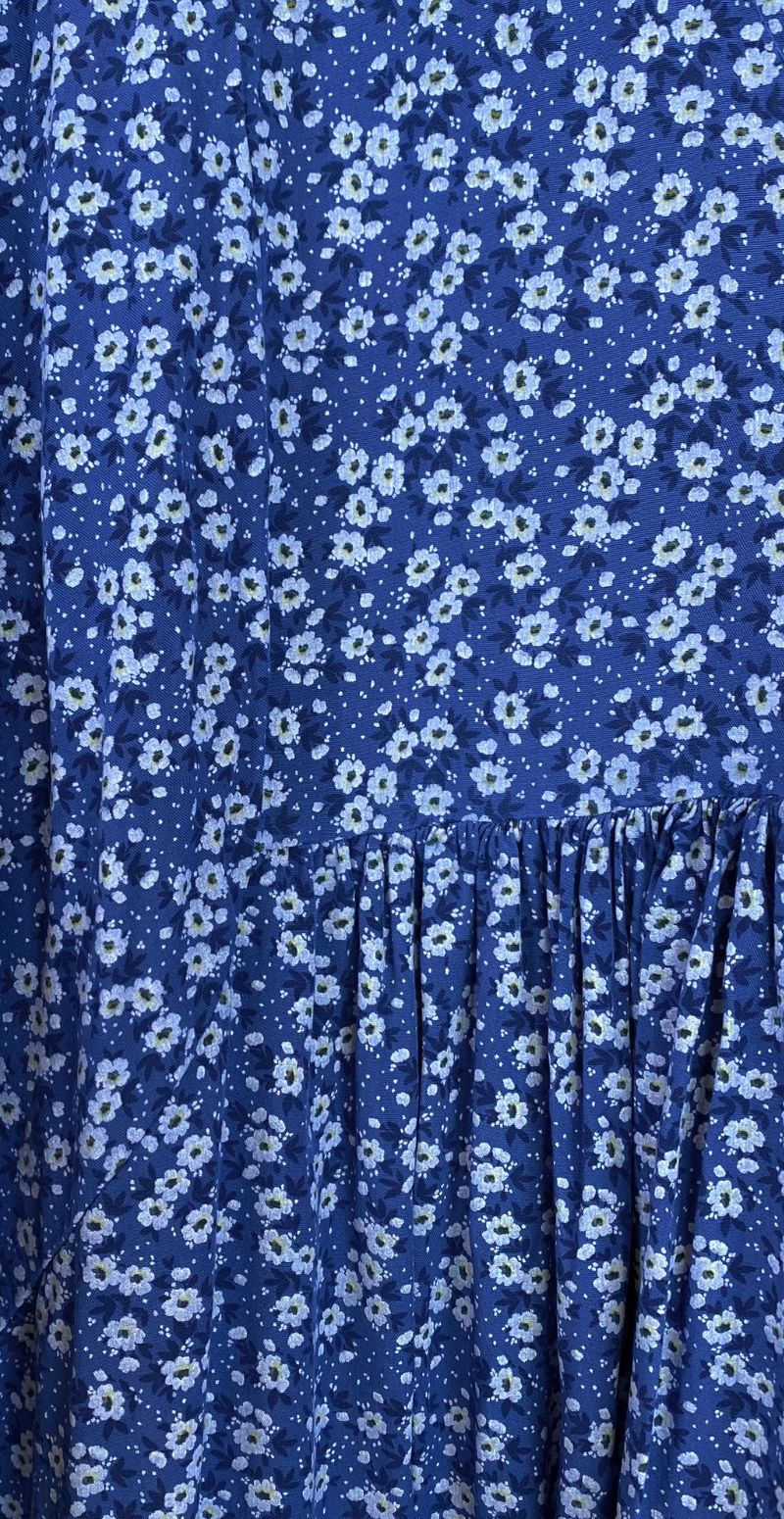 Blomsterprint tæt på royalblue