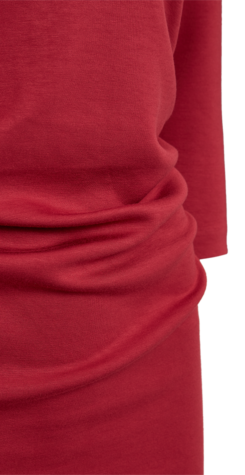Malina klassisk kjole rød