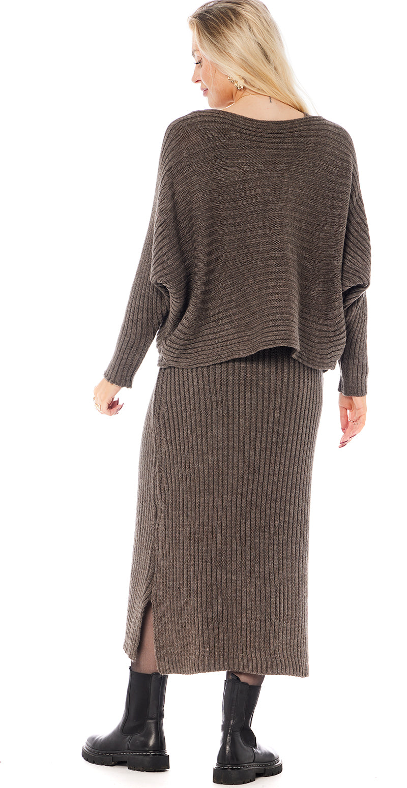 Nala sæt med kjole og strik fango bagfra