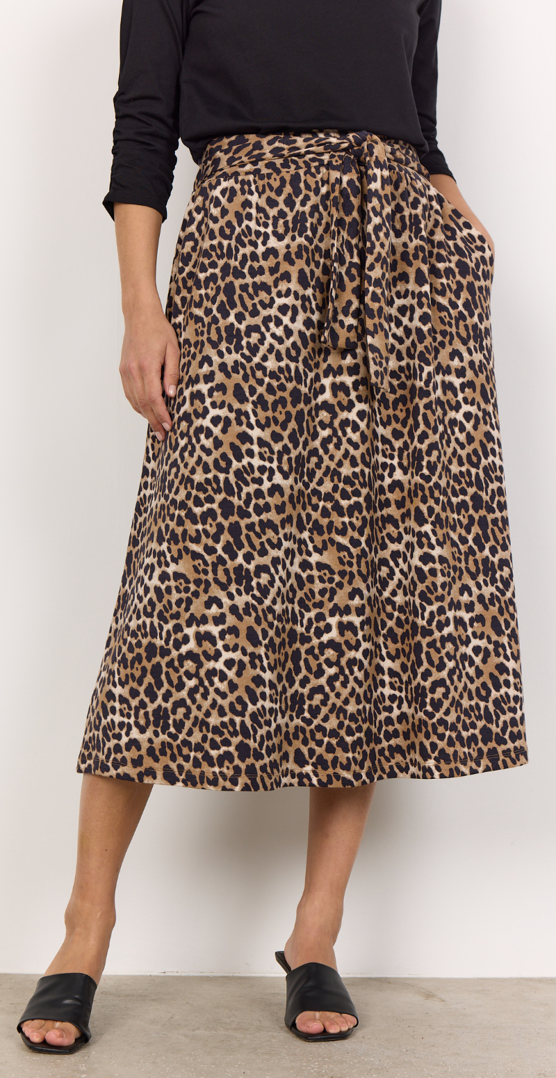 Lola nederdel med leopard print LikeLondon