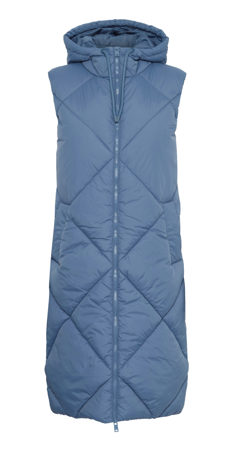 Bomina vest med lynlås blue horizon