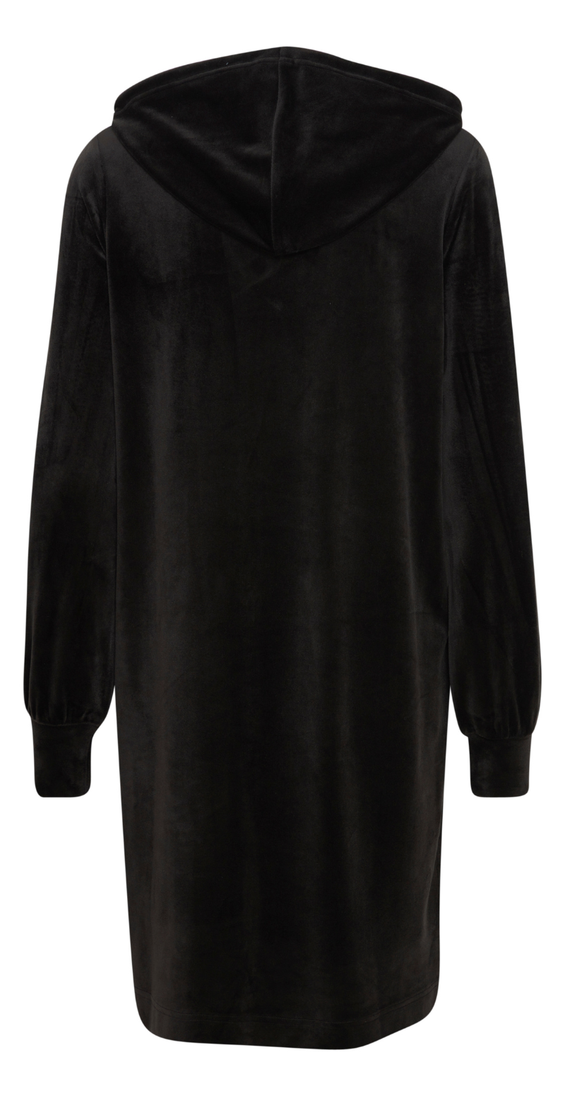 Mitza hoodie kjole sort