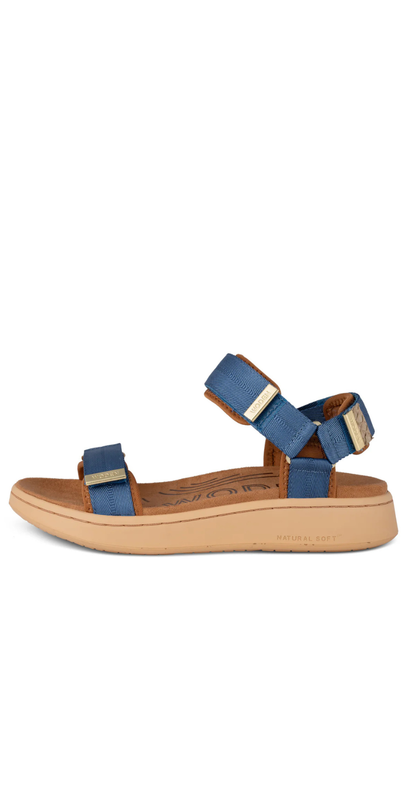 Sandal med velcro old denim