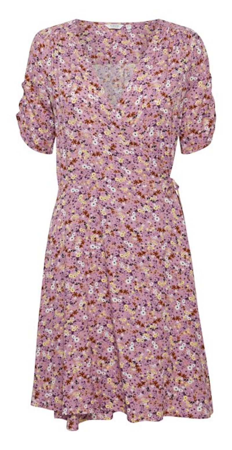 Joella slå-om kjole ash rose mix