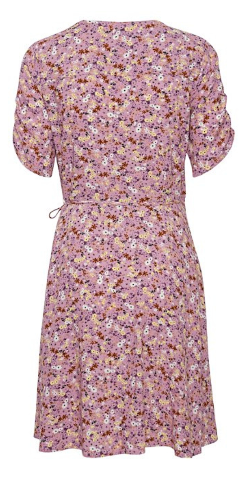 Joella slå-om kjole ash rose mix