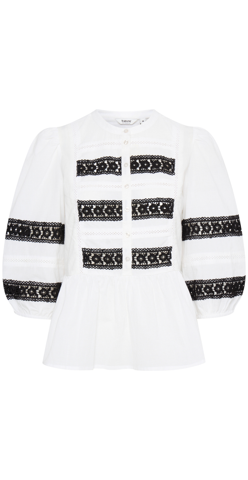 Icot bluse off white mix