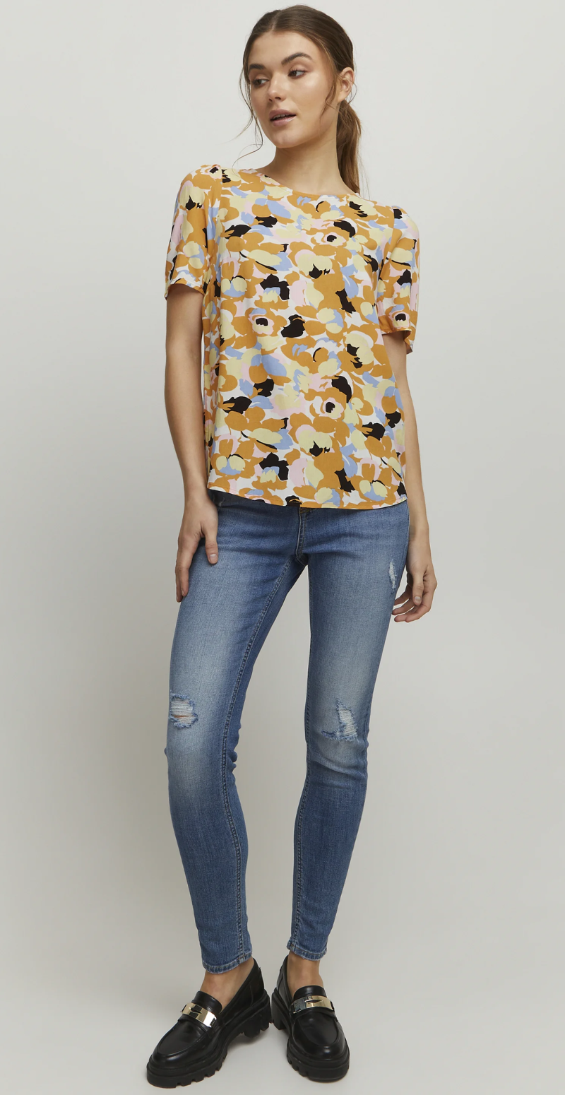 Joella t-shirt lemon meringue mix