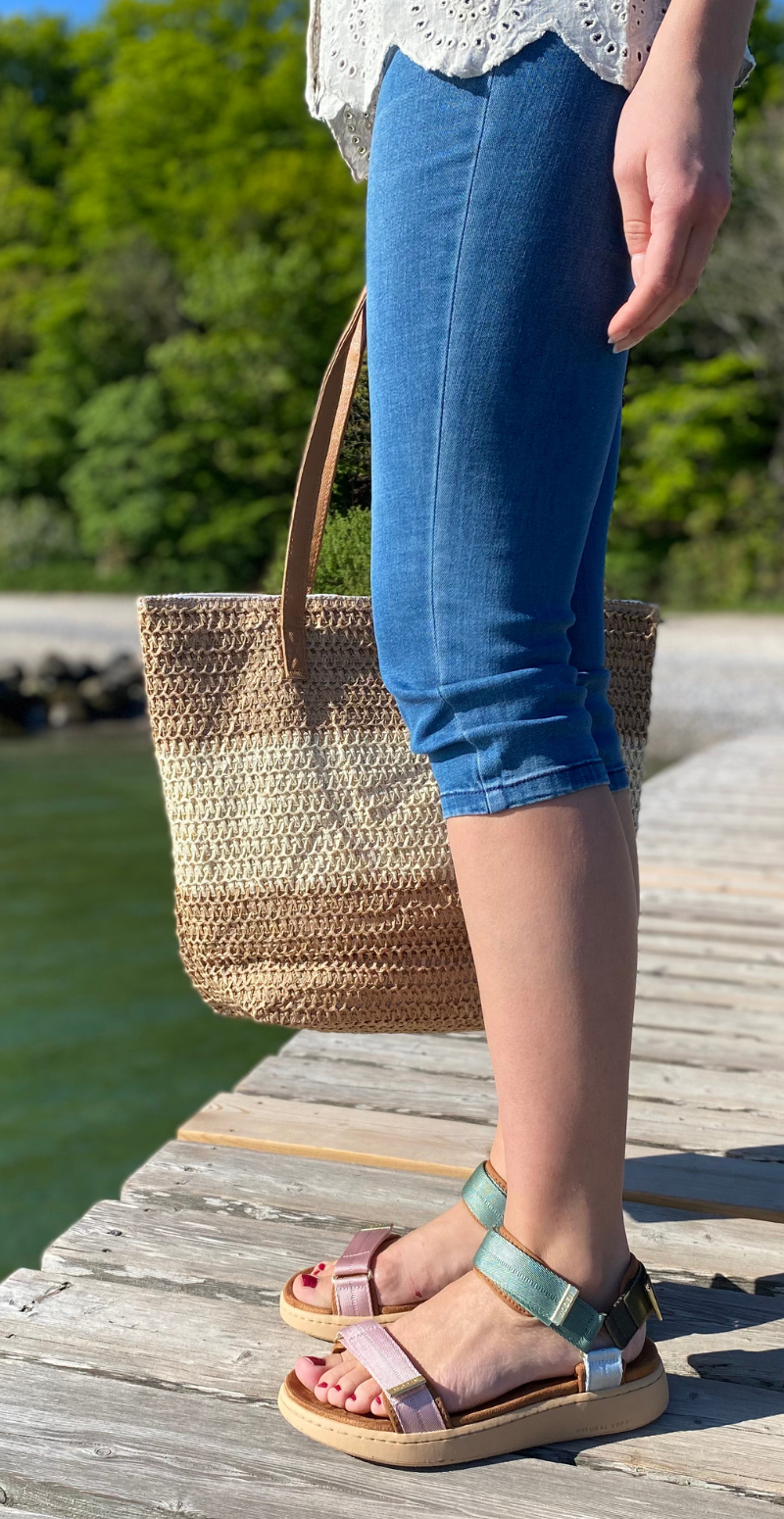 Sandal med velcro Algae multi