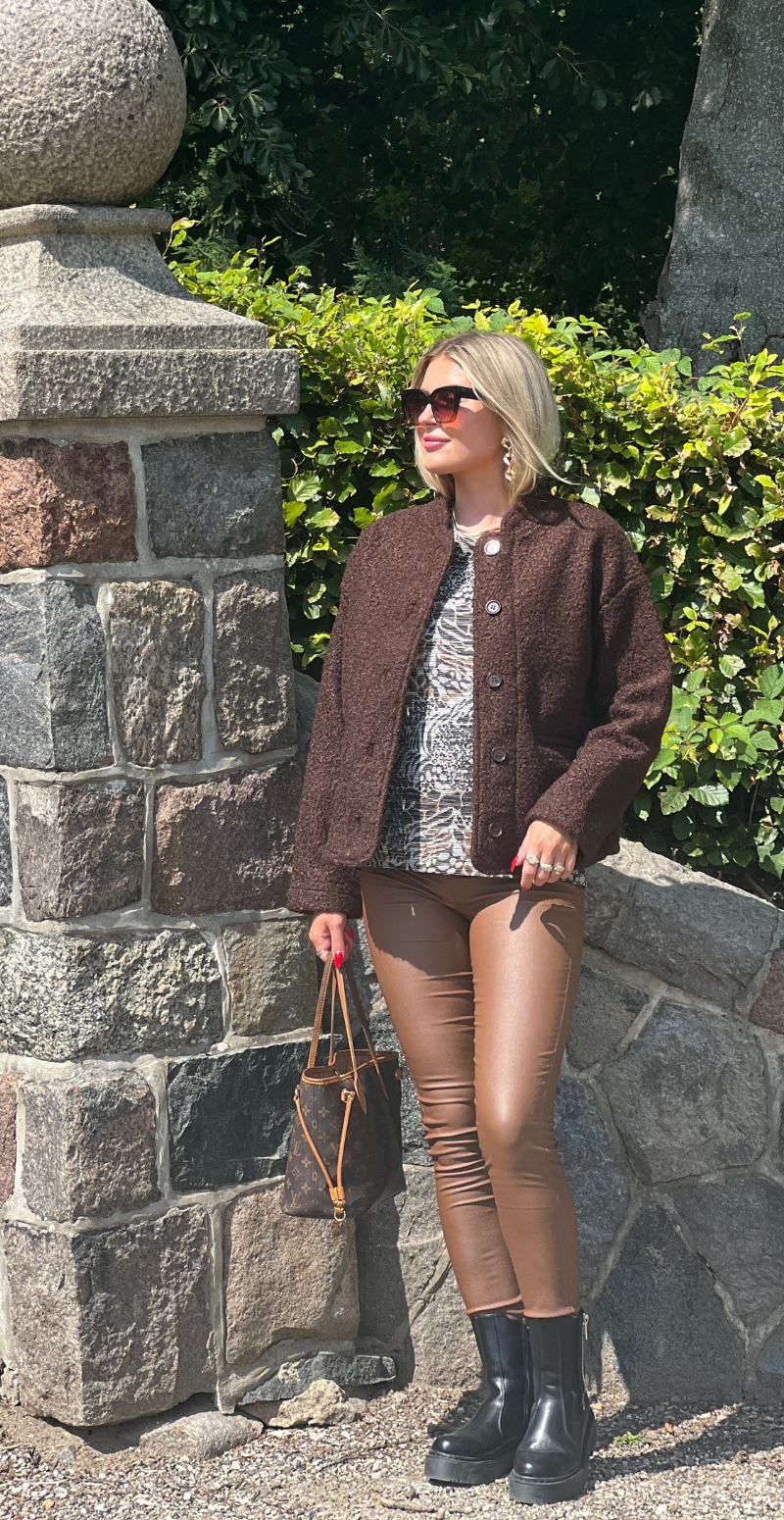 Shaima jakke dark brown