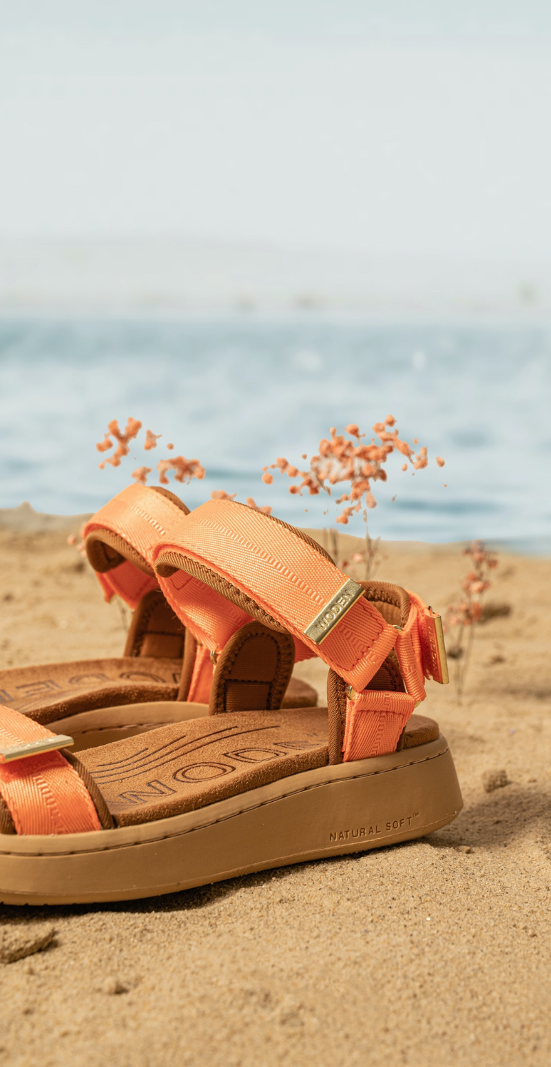 Sandal med velcro tiger