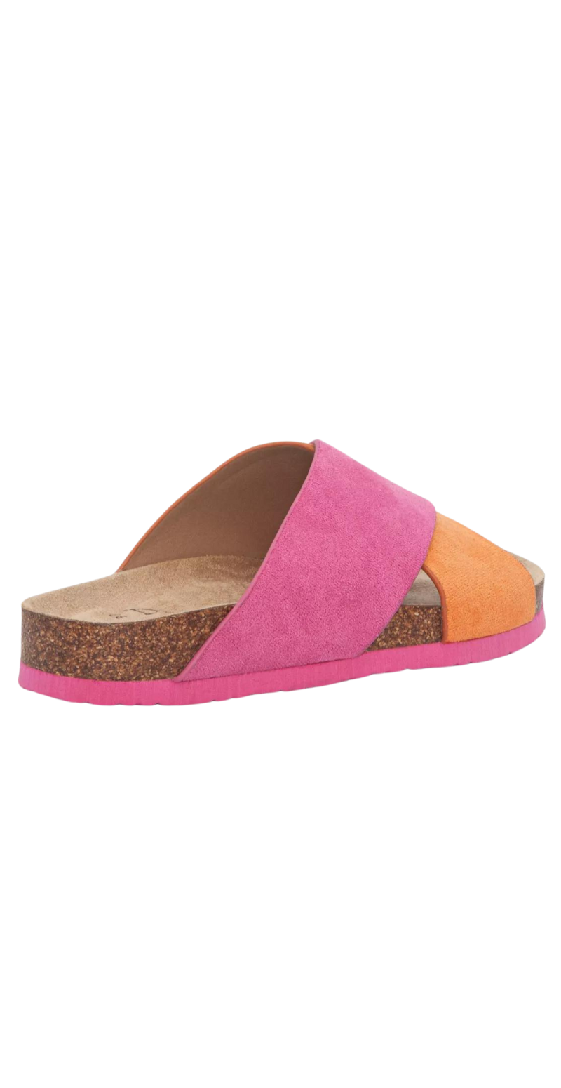 Slip-in sandal fuchsia