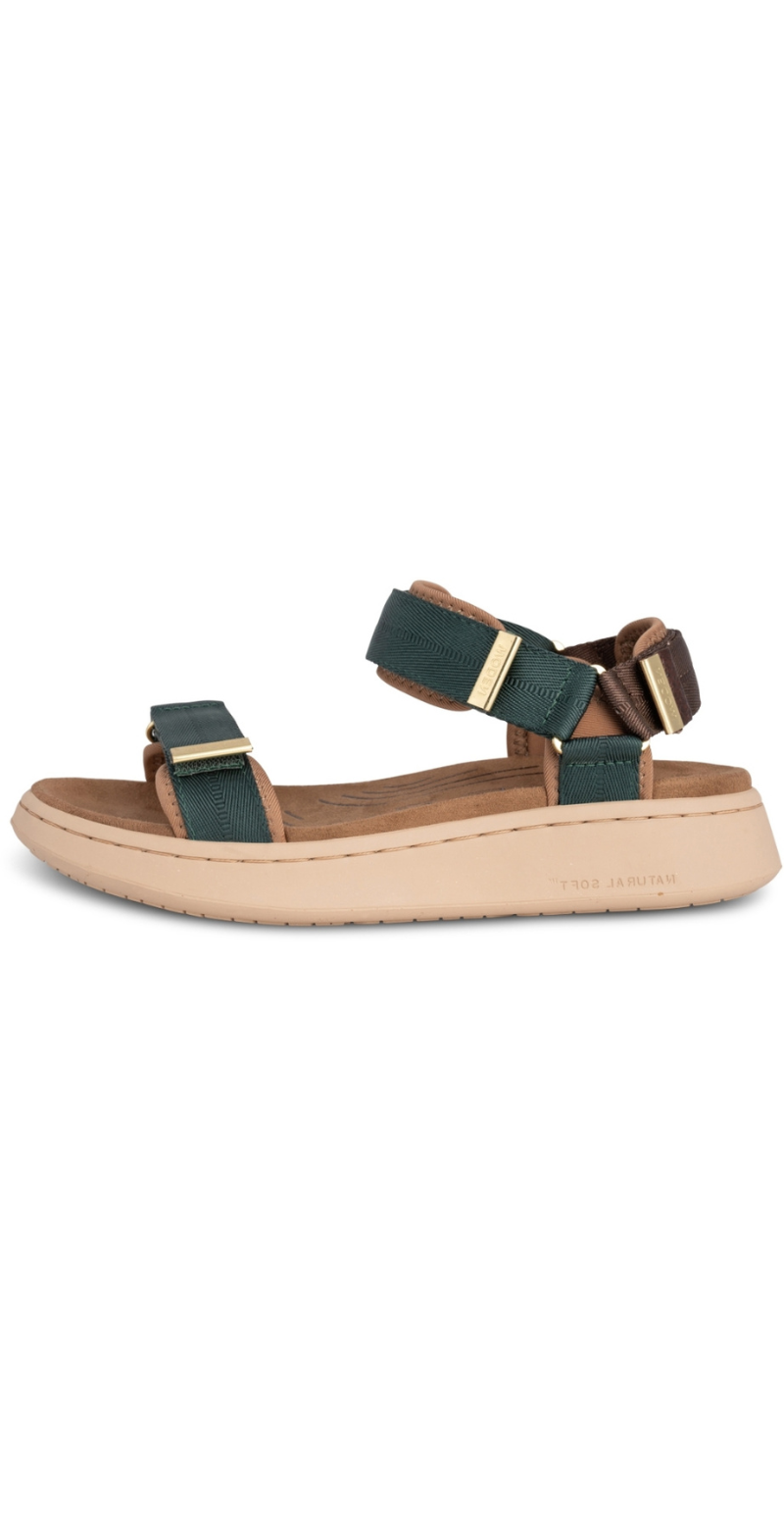 Sandal med velcro forest/chocolate