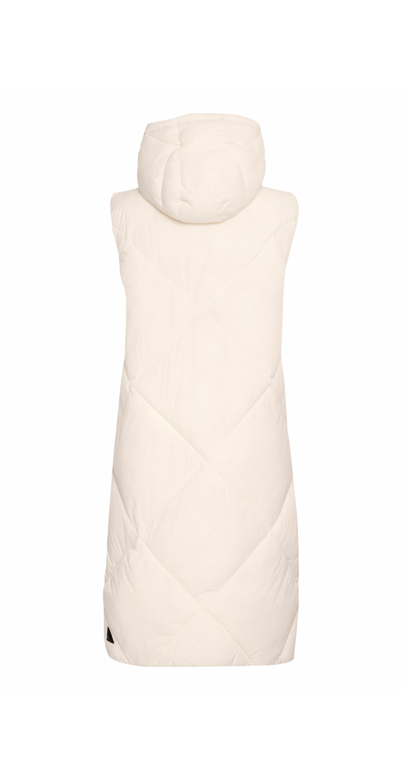 Bomina vest med lynlås birch