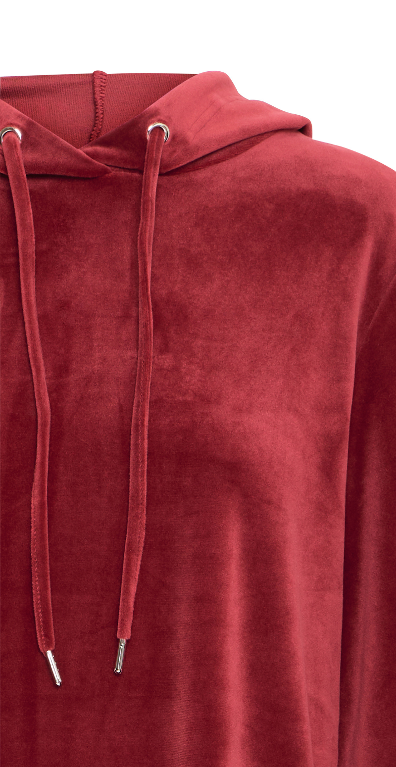 Mitza hoodie kjole pomegranate