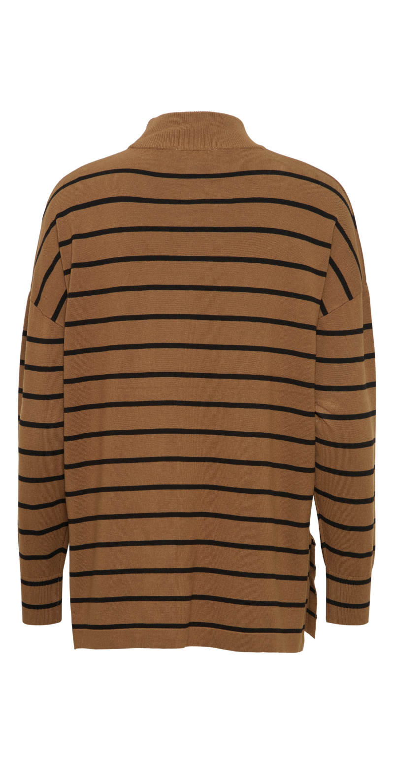 Morla loose turtleneck olive mix