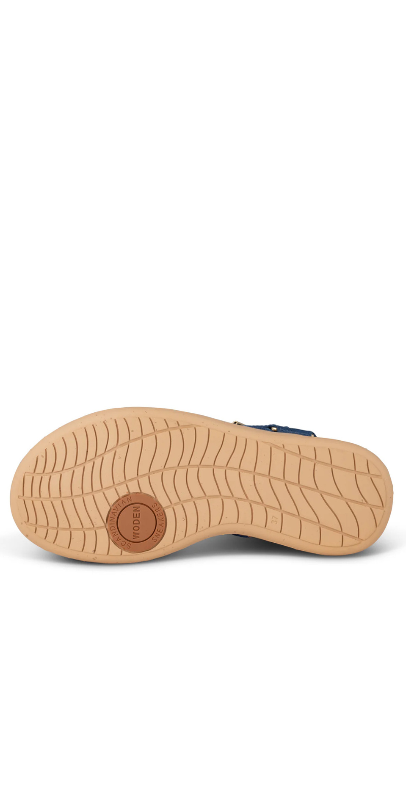 Sandal med velcro old denim