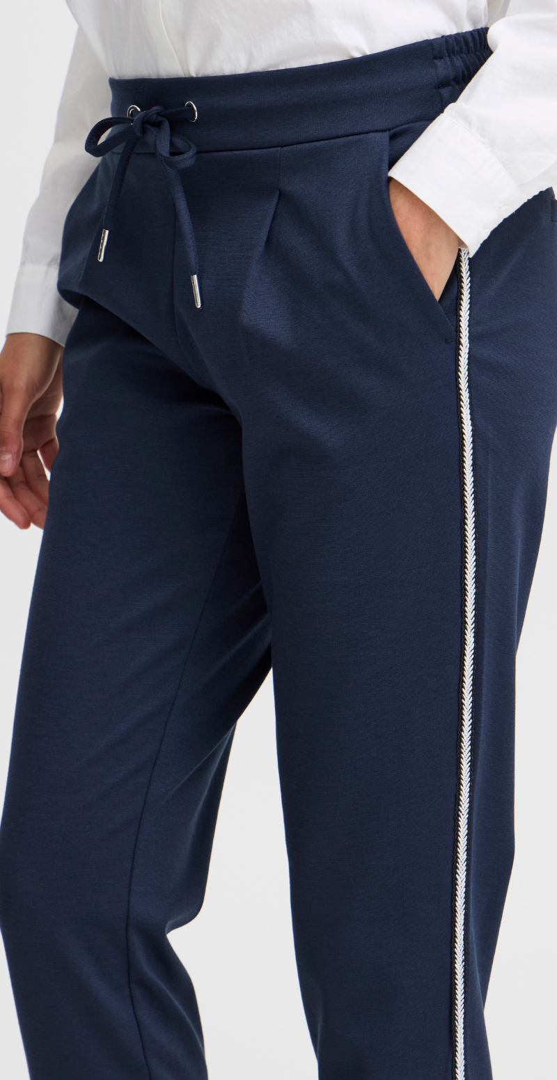 Rizetta deco pants navy