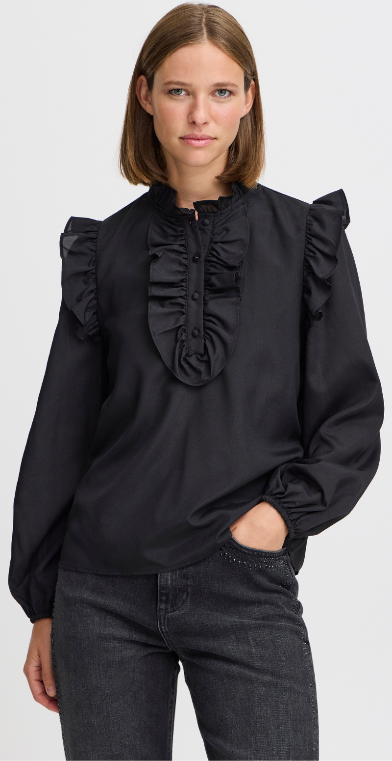 Haniko bluse sort