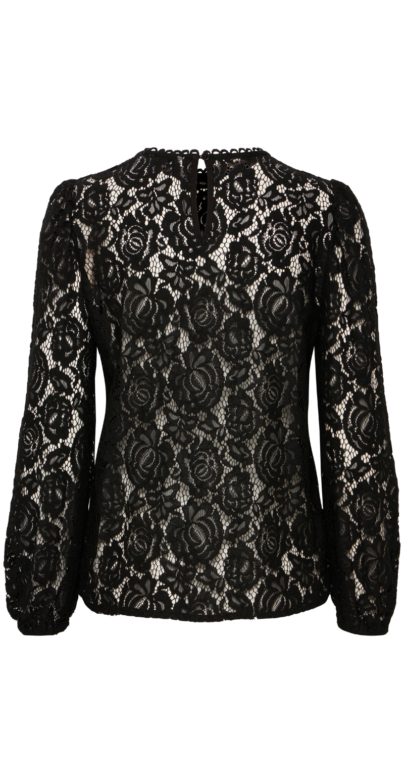 Gilace blonde bluse sort