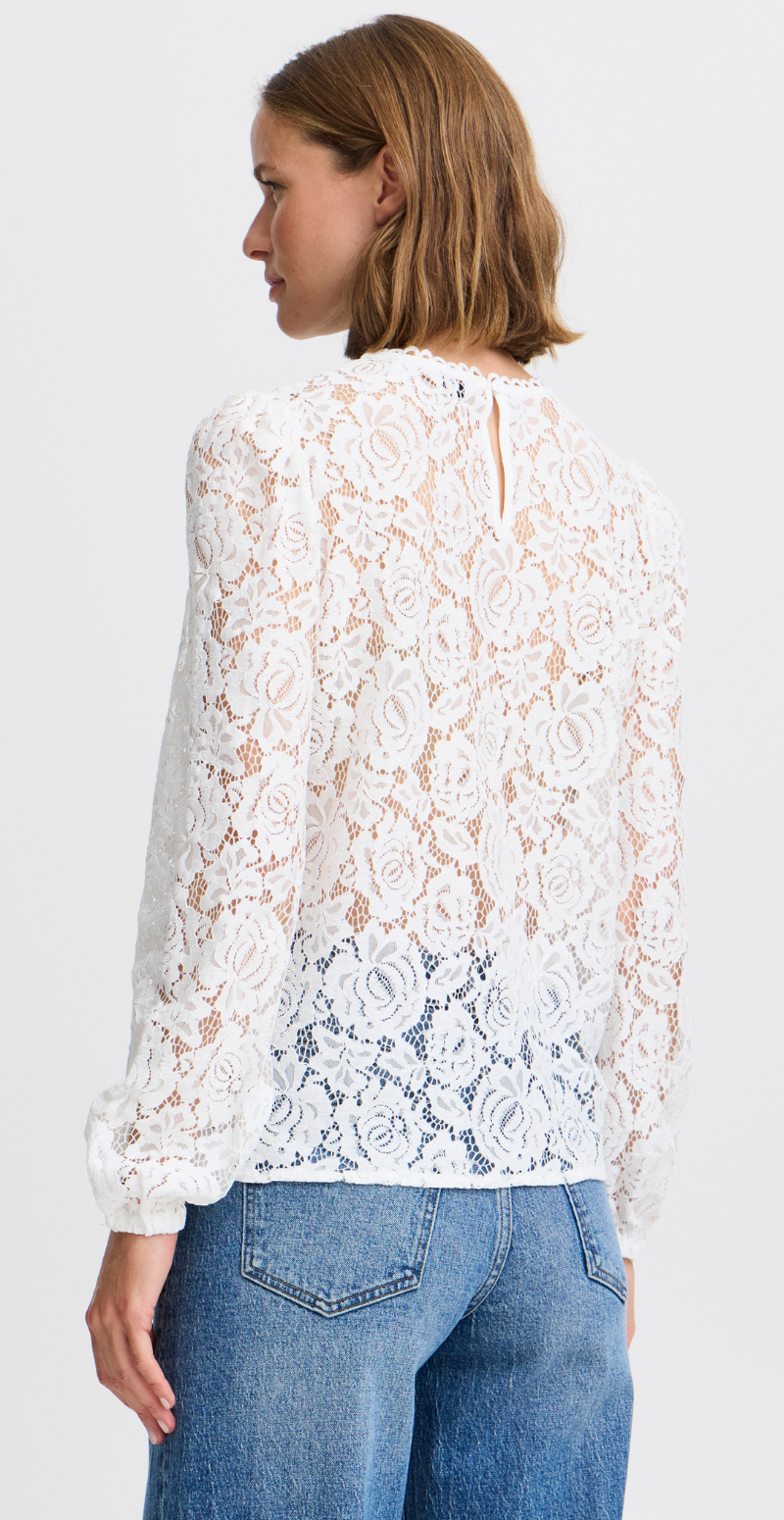 Gilace blonde bluse off white