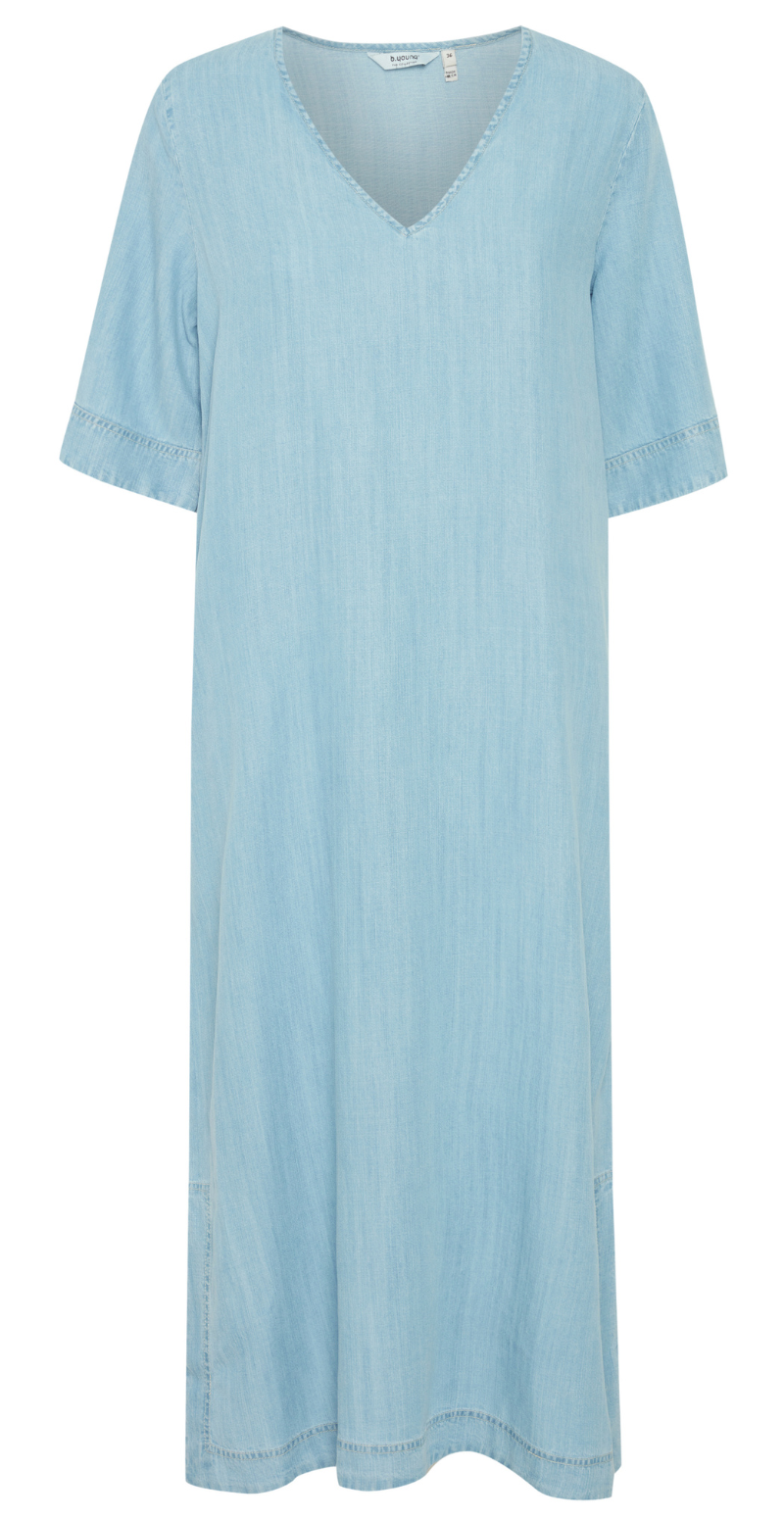 Lana kjole light blue denim