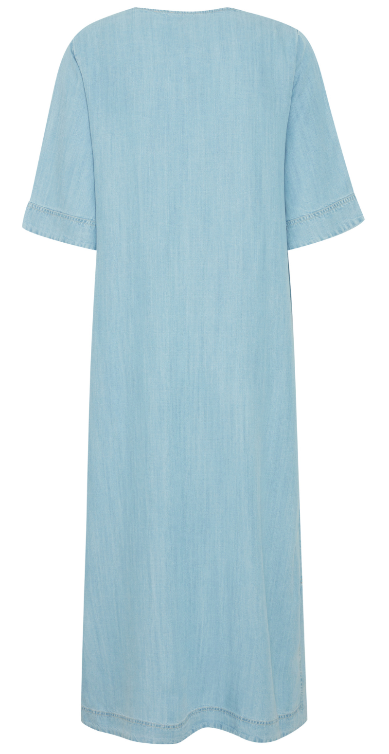 Lana kjole light blue denim