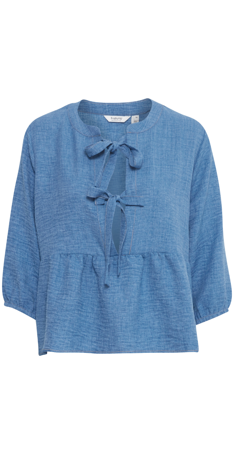 Gaiya bluse light blue denim