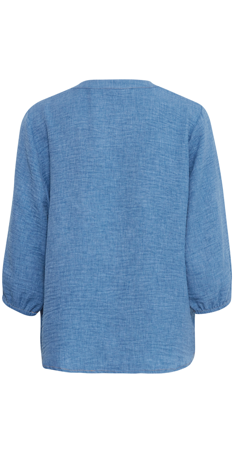 Gaiya bluse light blue denim