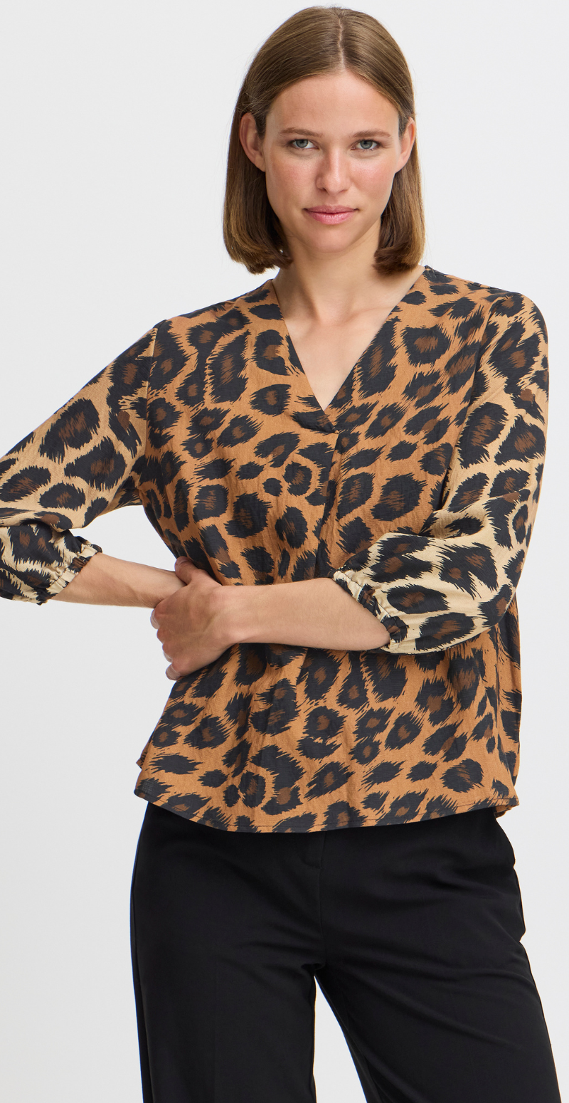 Hinva leopard bluse