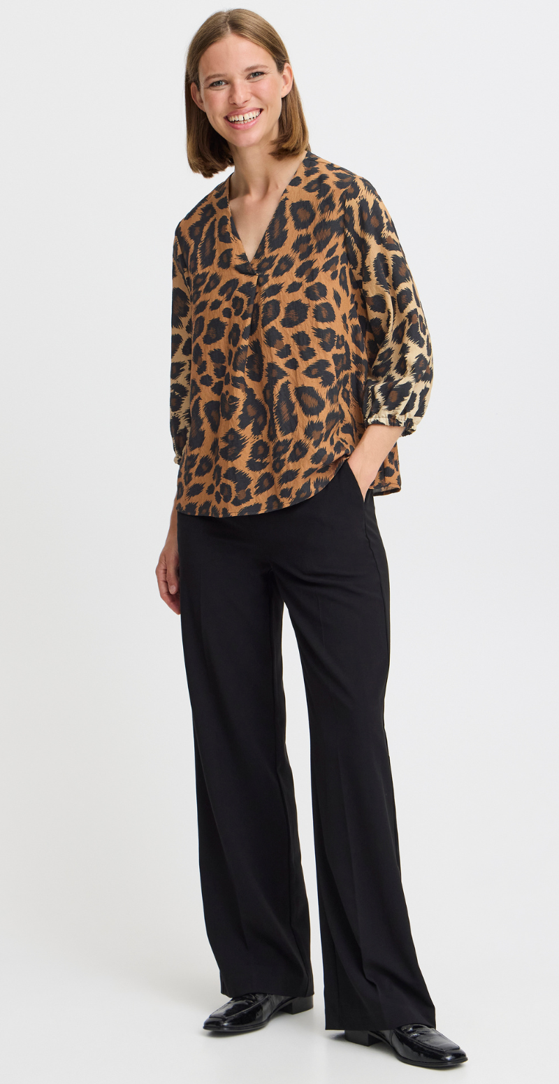Hinva leopard bluse