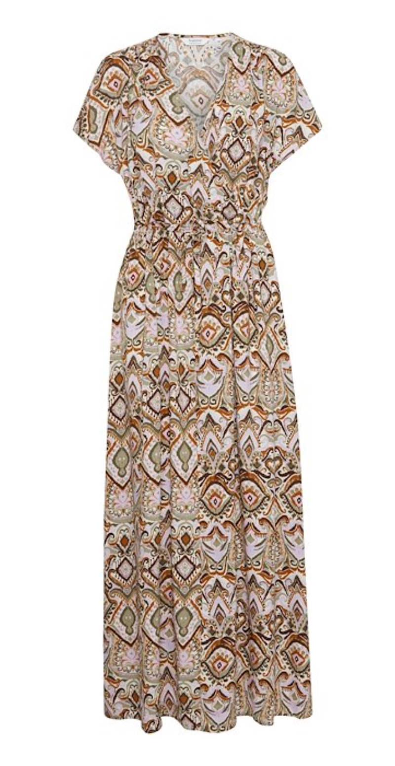 Joella maxi kjole aloe boho mix