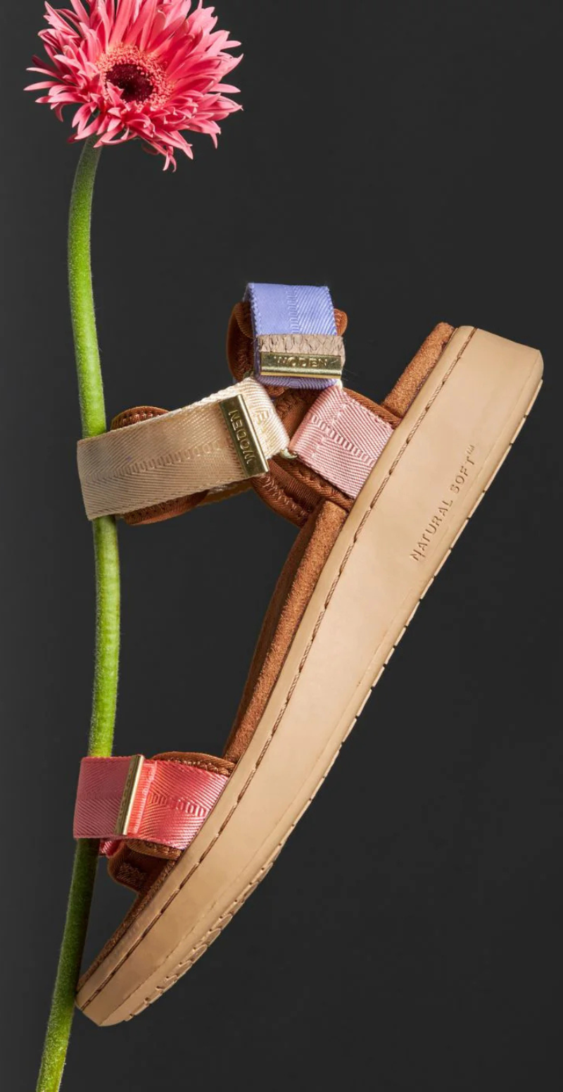 Sandal med velcro butter multi