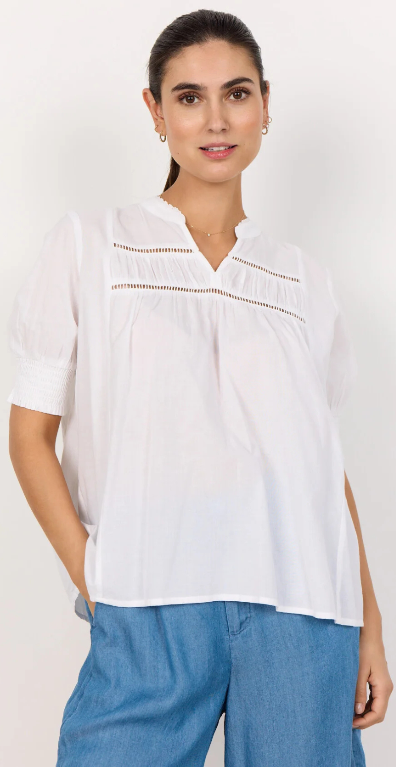 Caliste bluse hvid Likelondon