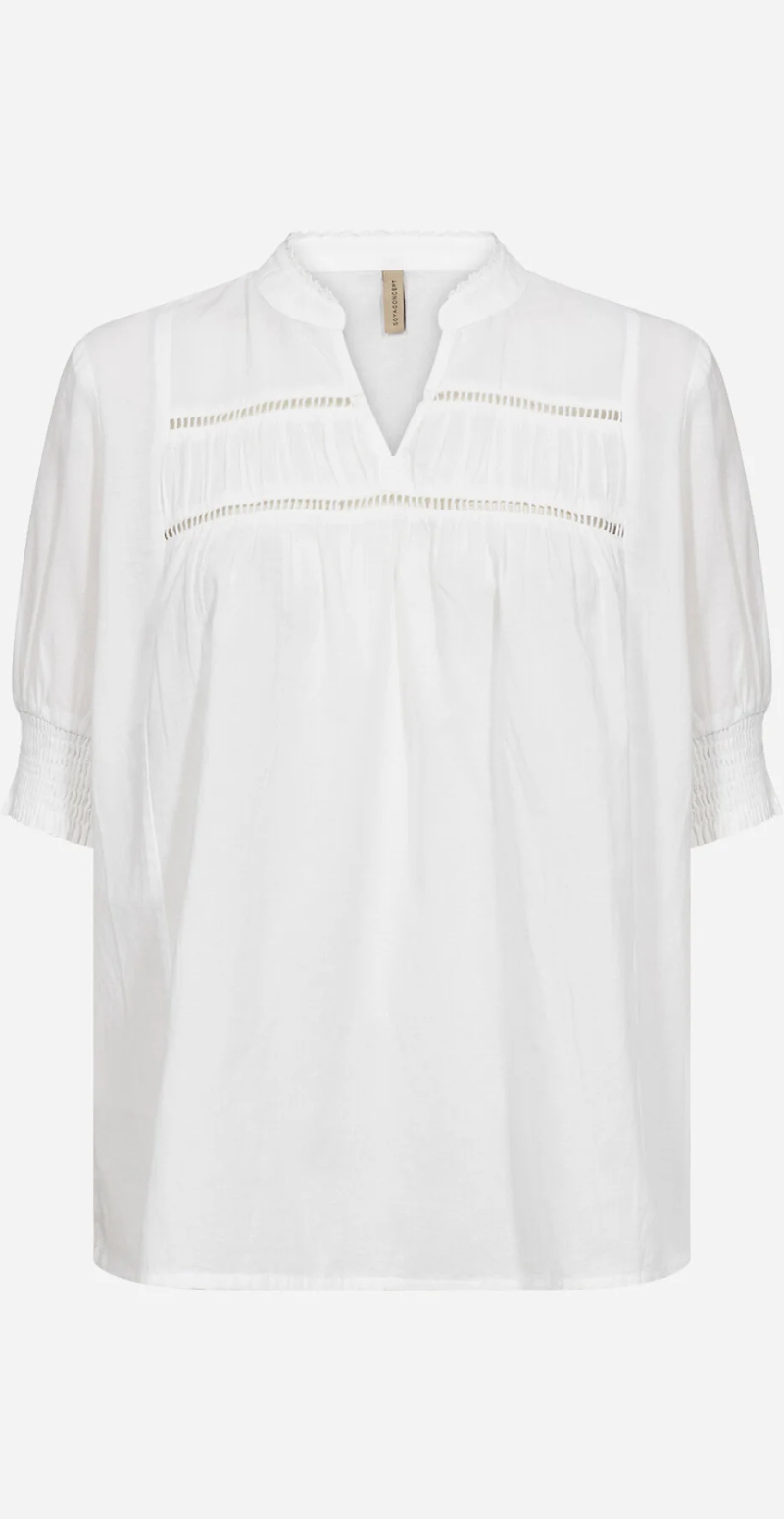 Caliste bluse hvid Likelondon