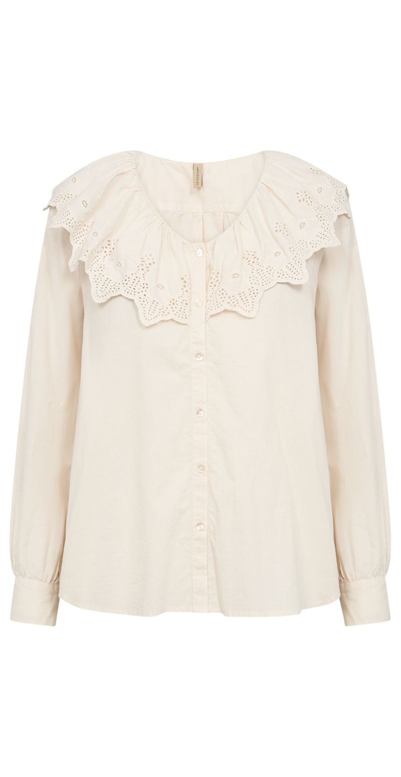 Caliste skjortebluse creme