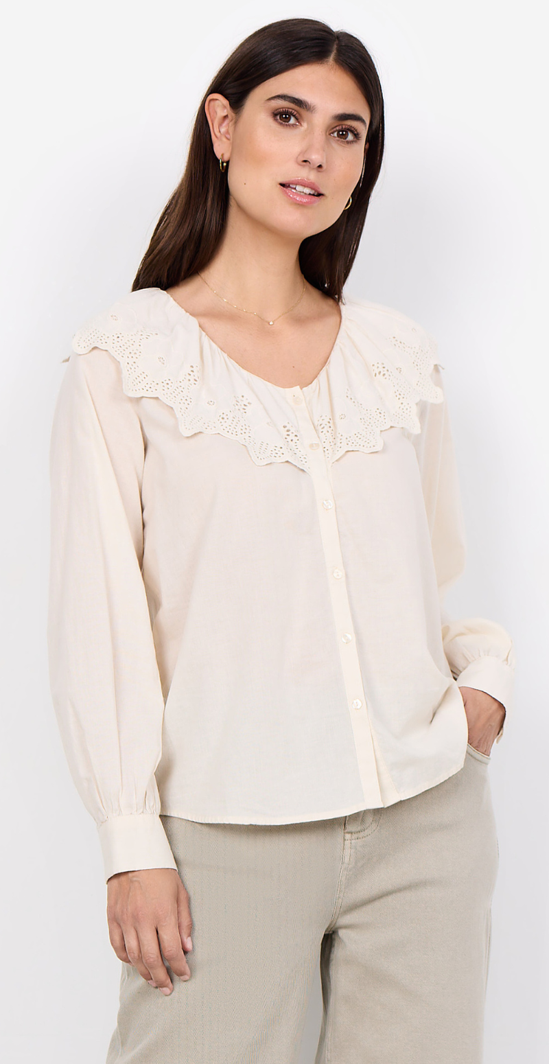 Caliste skjortebluse creme