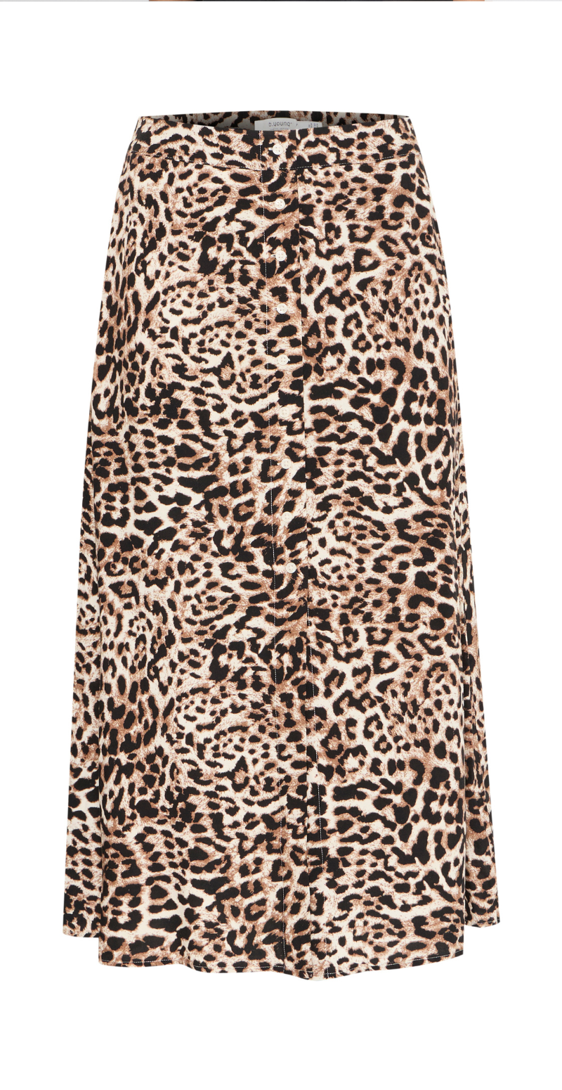 Joella midi skirt leopard