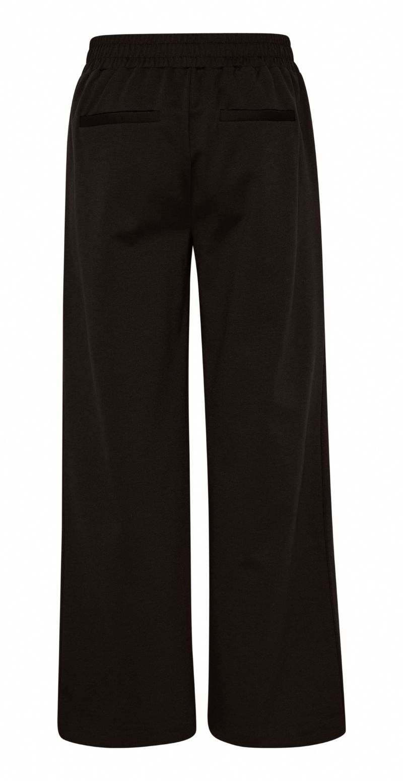 Rizetta bukser med vidde cropped sort