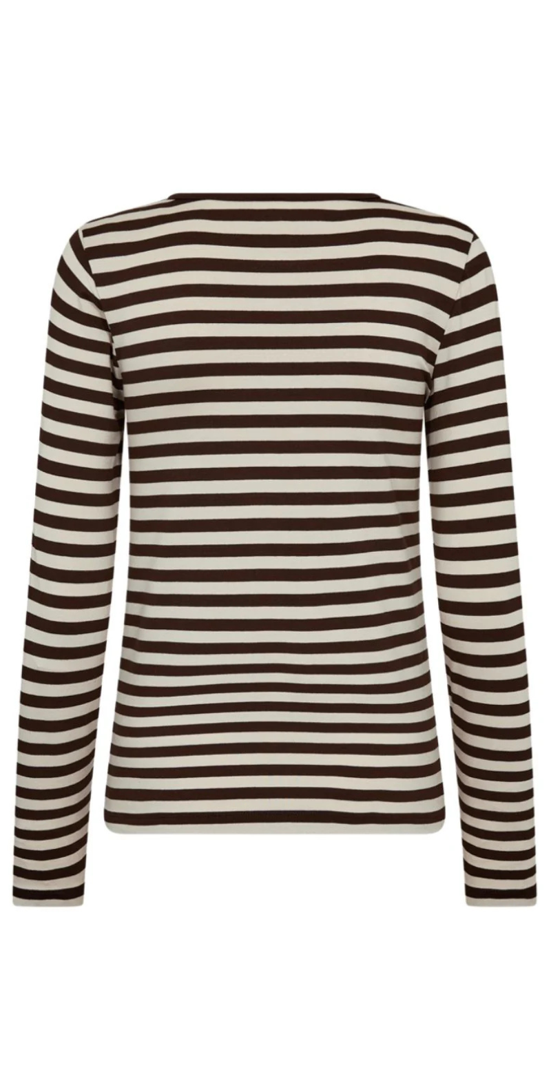 Liana bluse coffee bean w. moonbeam