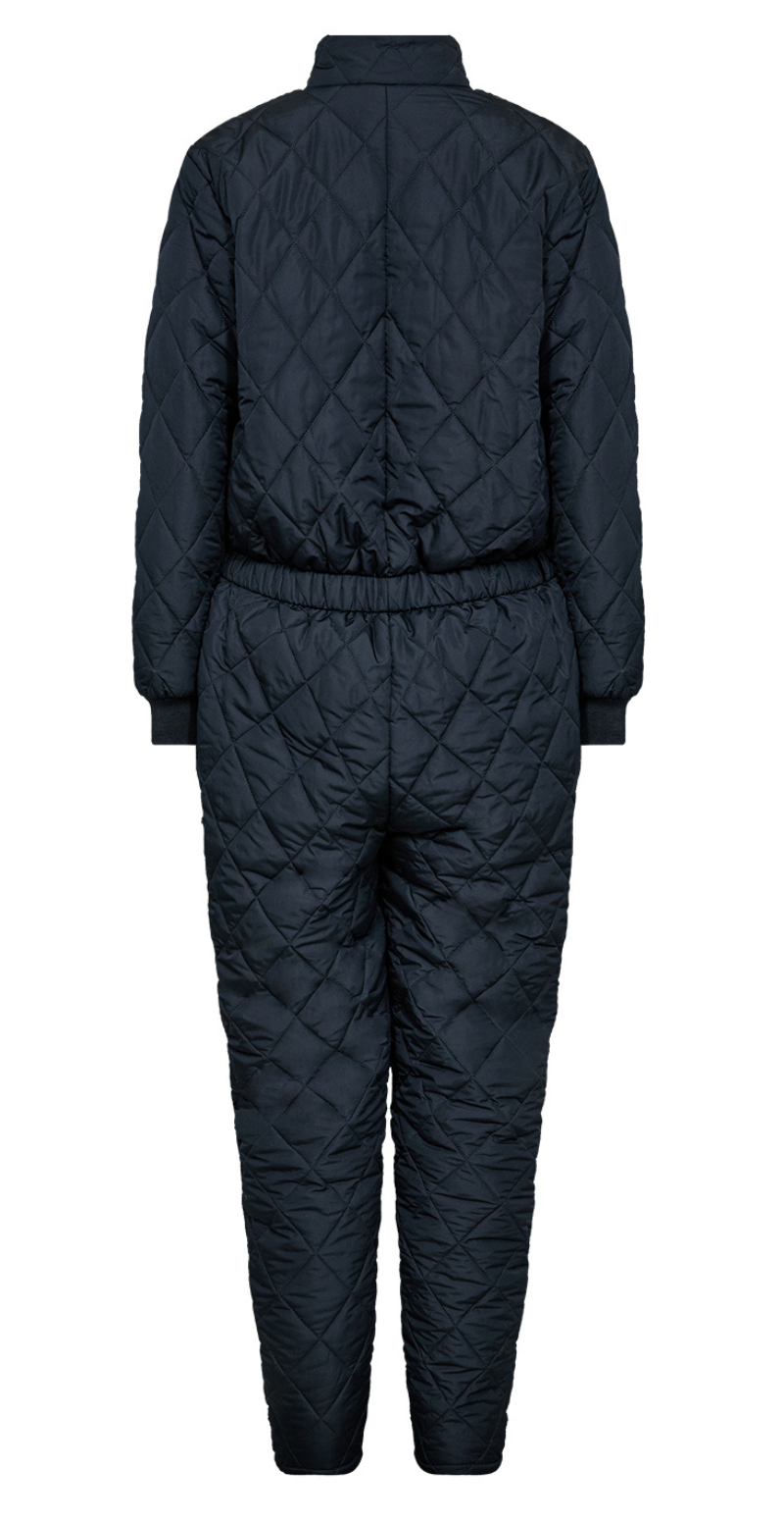 Quiltet jumpsuit navy