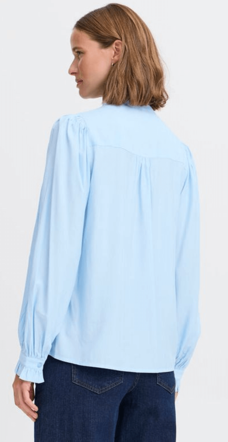 Byfenja skjortebluse blå