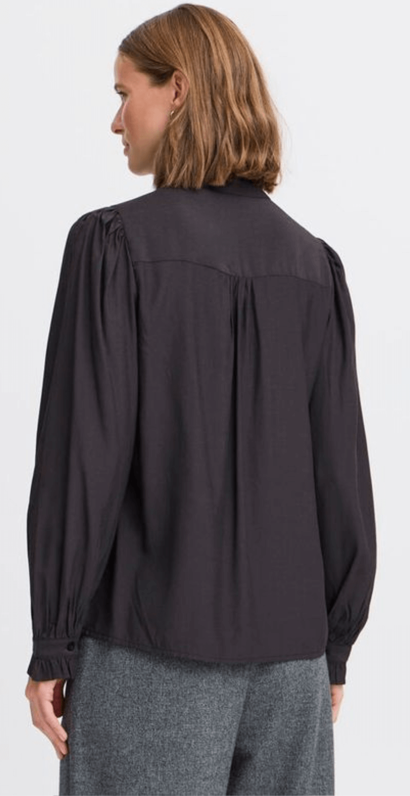 Byfenja skjortebluse sort