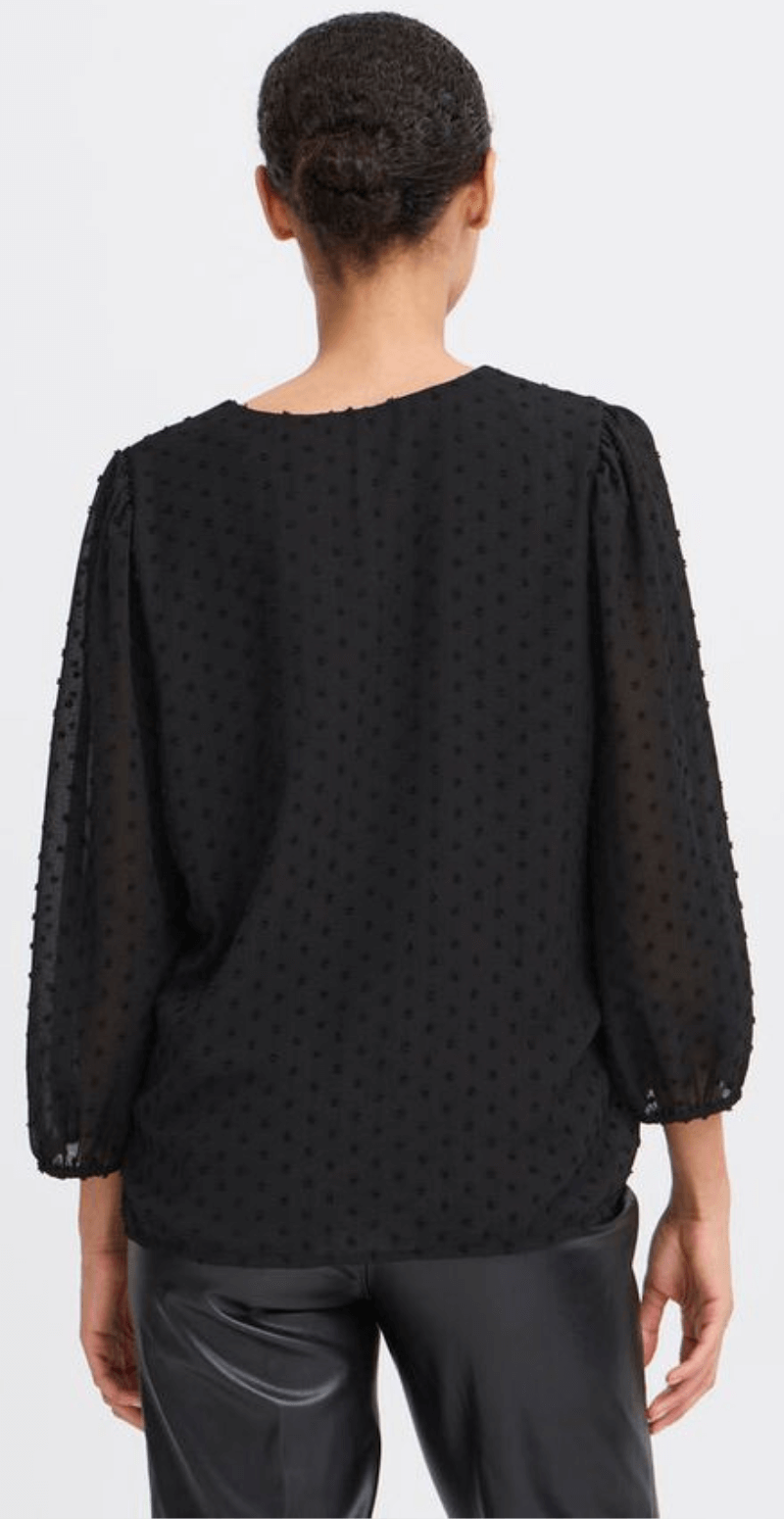 Izette bluse sort