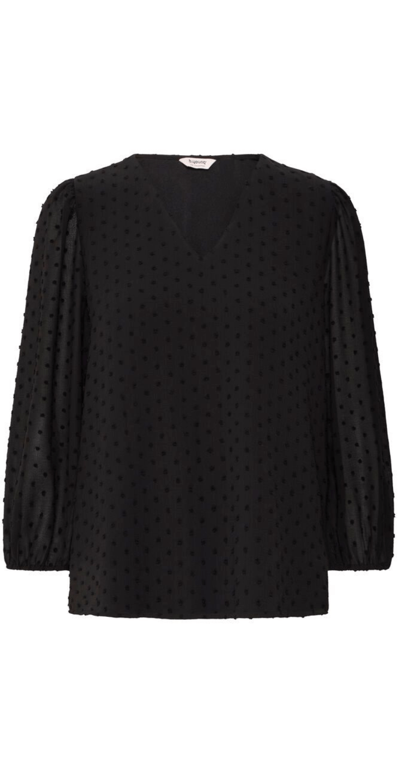 Izette bluse sort