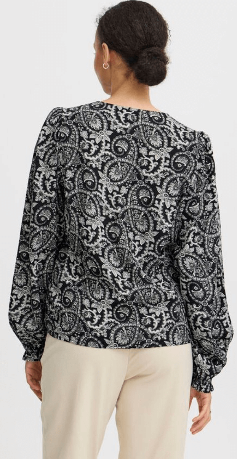 Gizel bluse sort