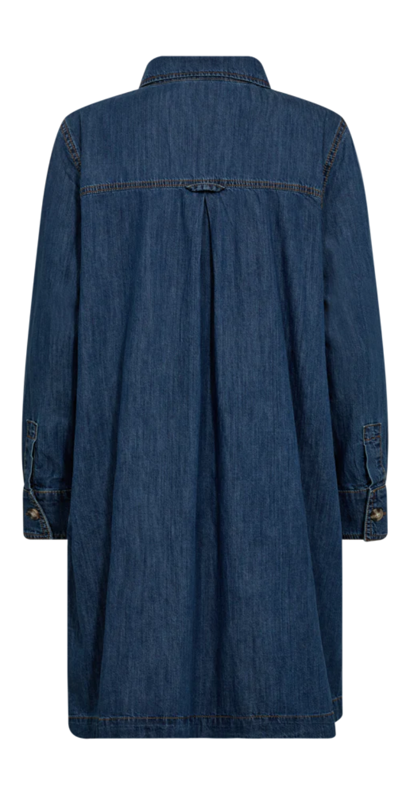 Zaman kjole medium blue denim